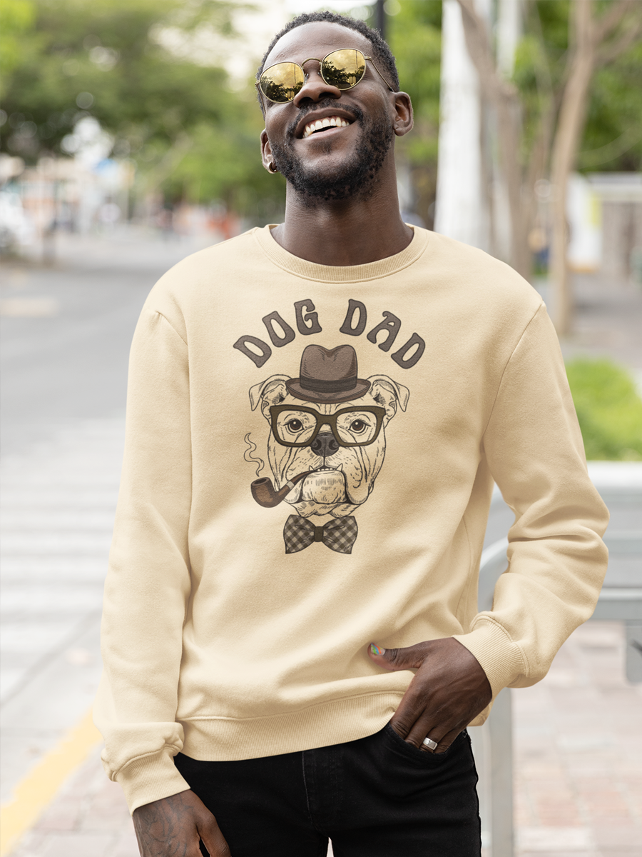Dog Dad Vintage Bulldog – Funny Retro Dog Lover Sweatshirt.
