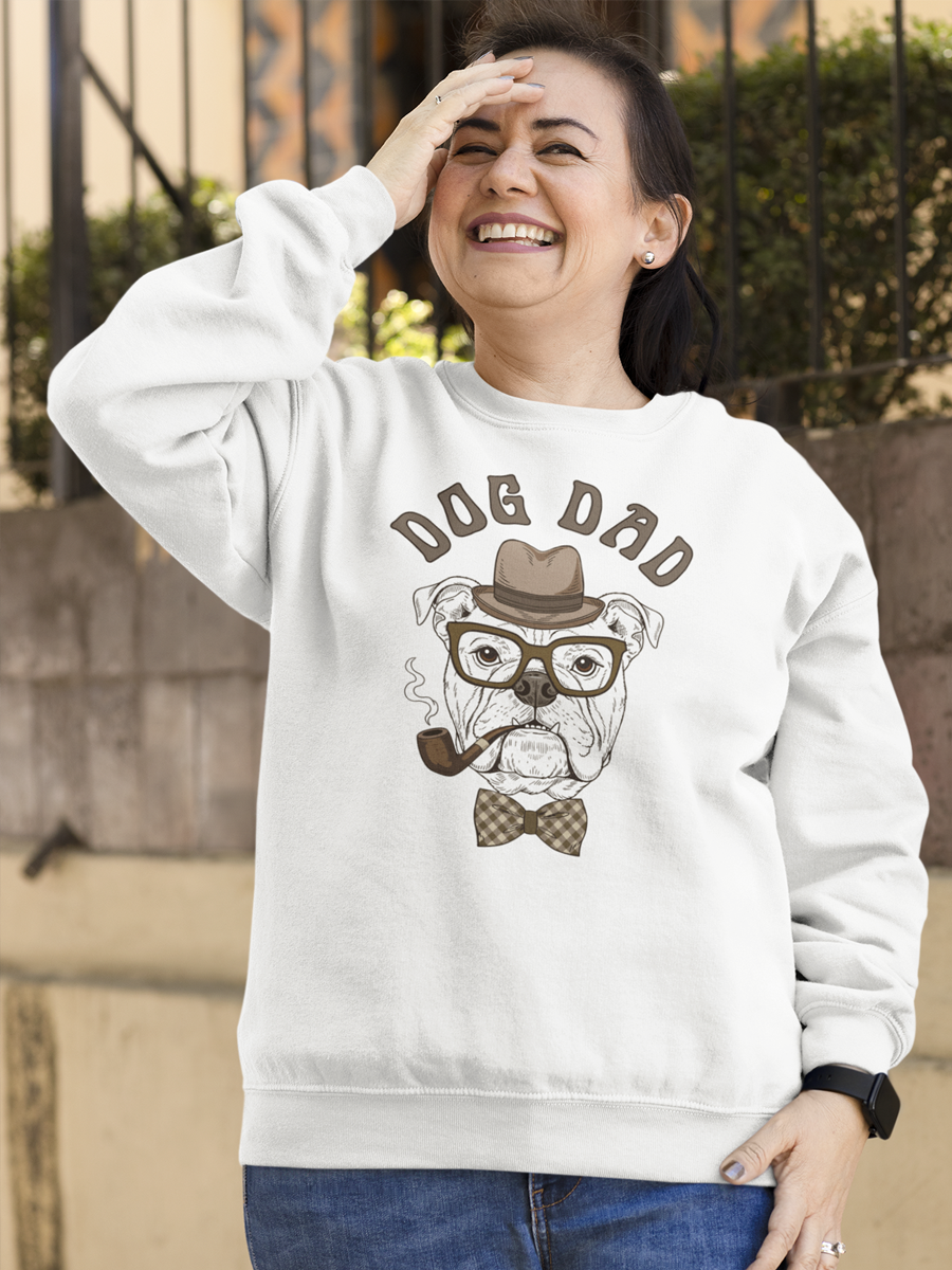 Dog Dad Vintage Bulldog – Funny Retro Dog Lover Sweatshirt.