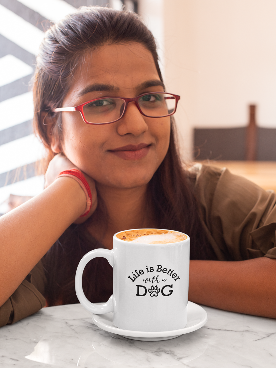 Life Is Better with Dogs Mug – Ceramic Gift Cup.