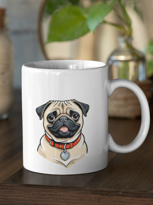 Pug - Ceramic Mug for Dog Lovers.