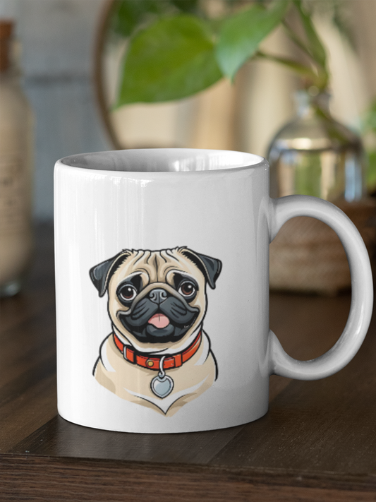 Pug Mug – Cute Ceramic Cup for Dog Lovers.