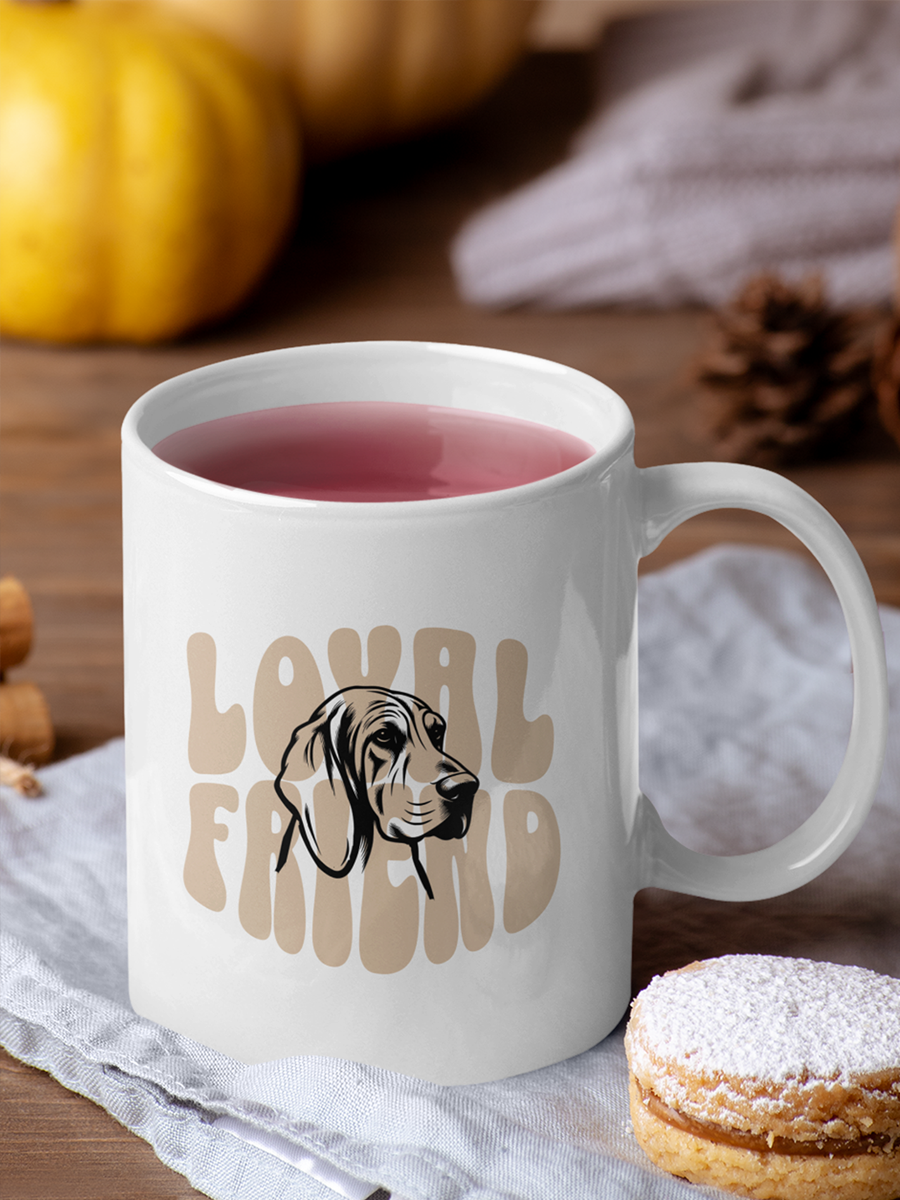 Loyal Friend Mug – Ceramic Dog Lover Cup.