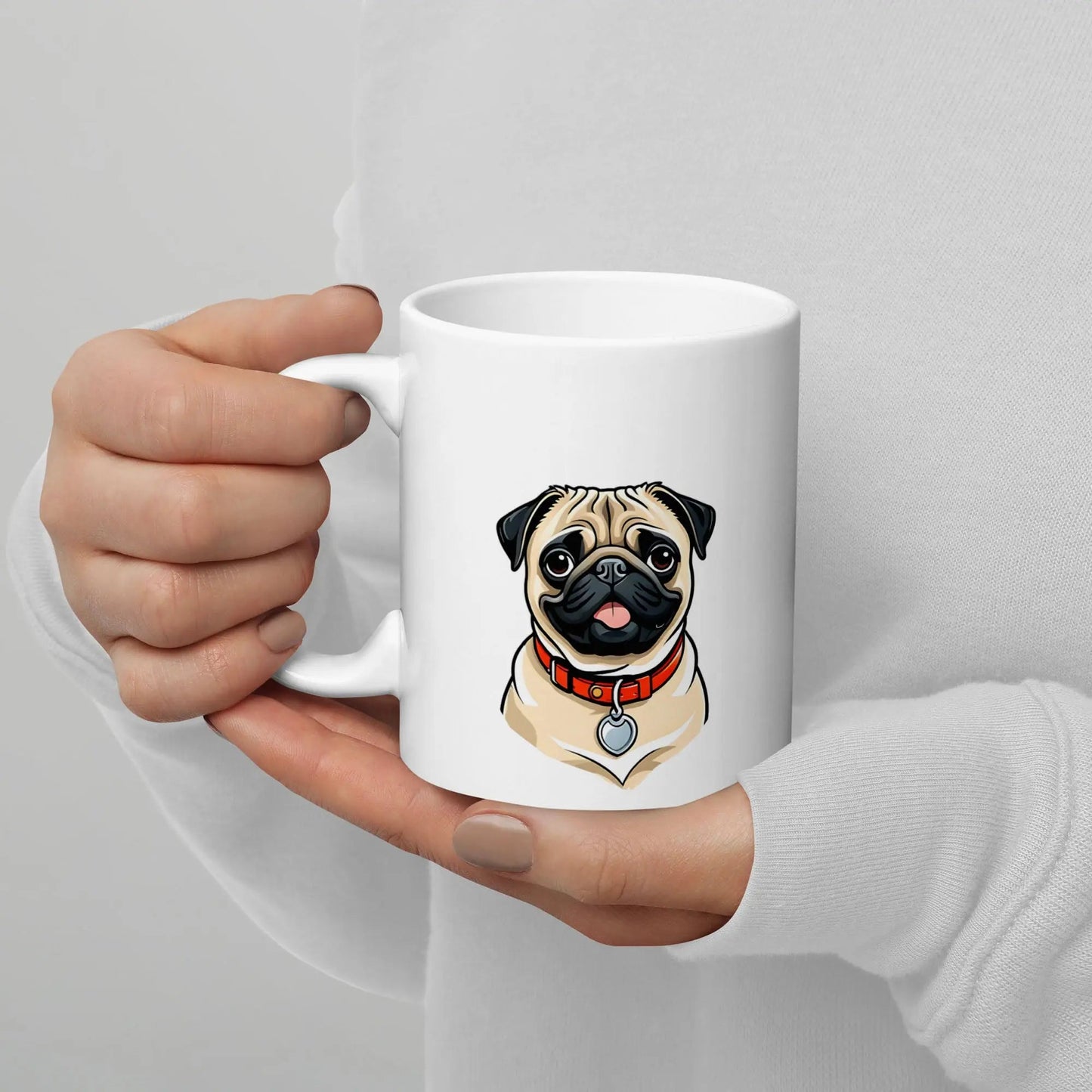 Pug Mug - Ceramic Coffee Cup Gift for Pug Lovers - PrintsDog