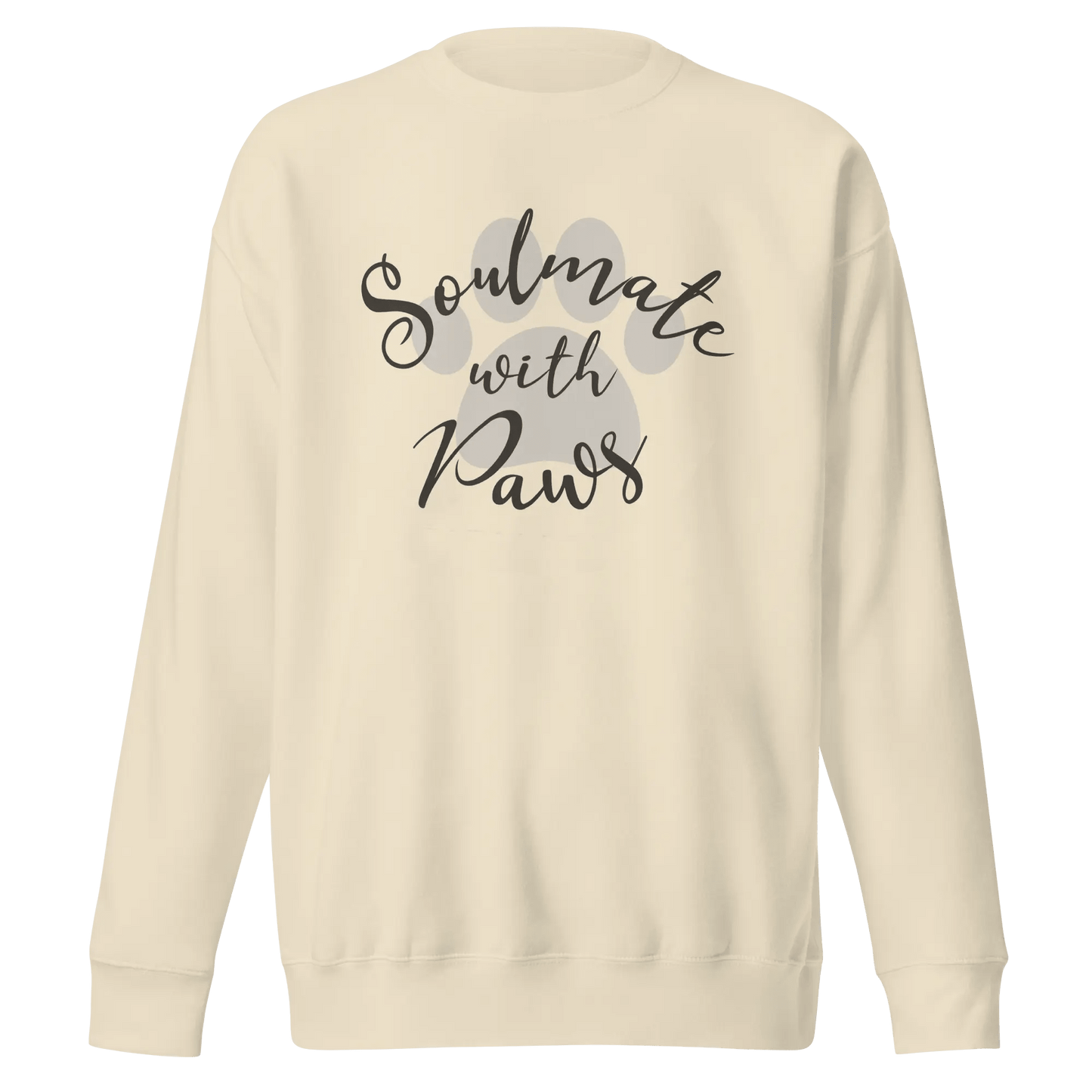 Soulmate with Paws Sweatshirt - Heartwarming Gift for Dog Lovers - PrintsDog