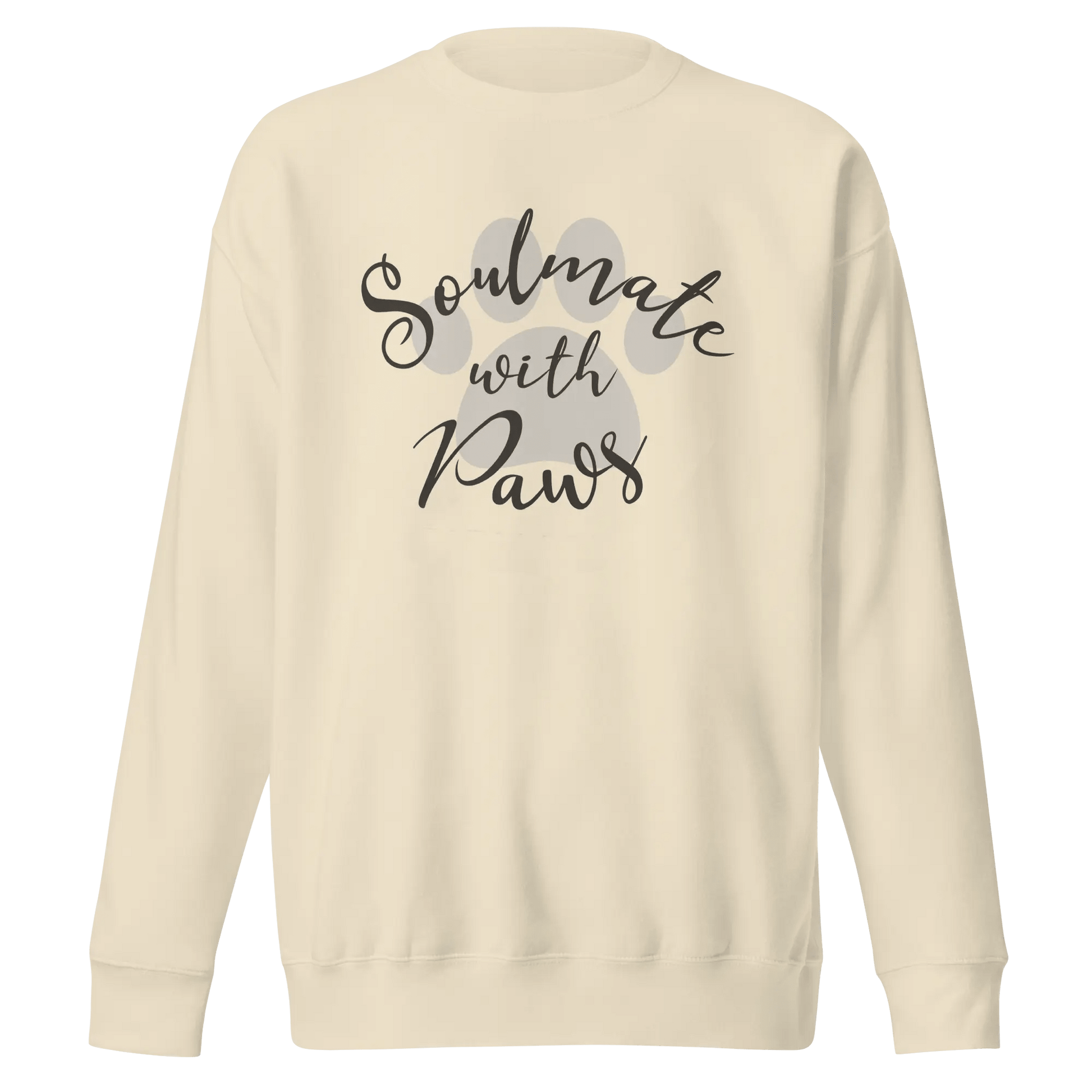 Soulmate with Paws Sweatshirt - Heartwarming Gift for Dog Lovers - PrintsDog