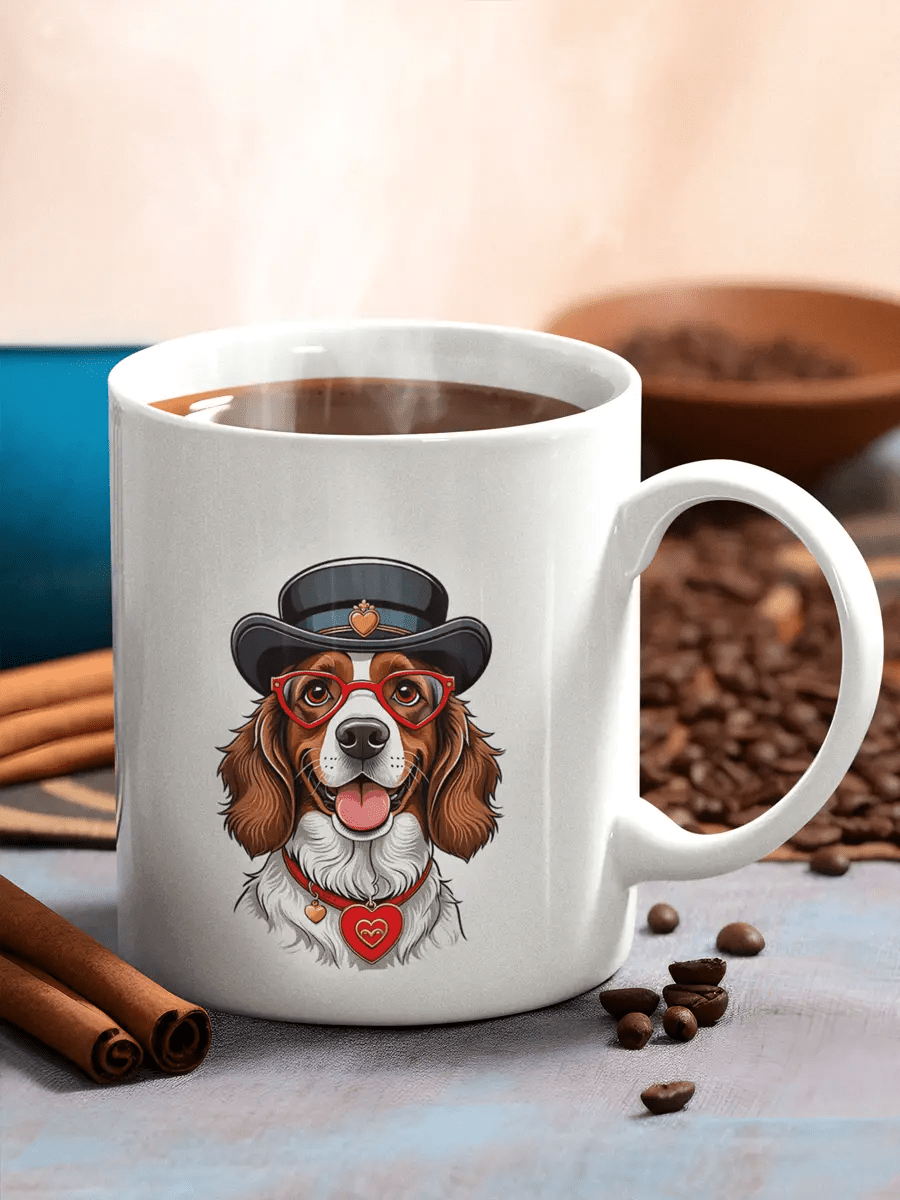 Spaniel Mug - Ceramic Coffee Cup Gift for Spaniel Lovers - PrintsDog