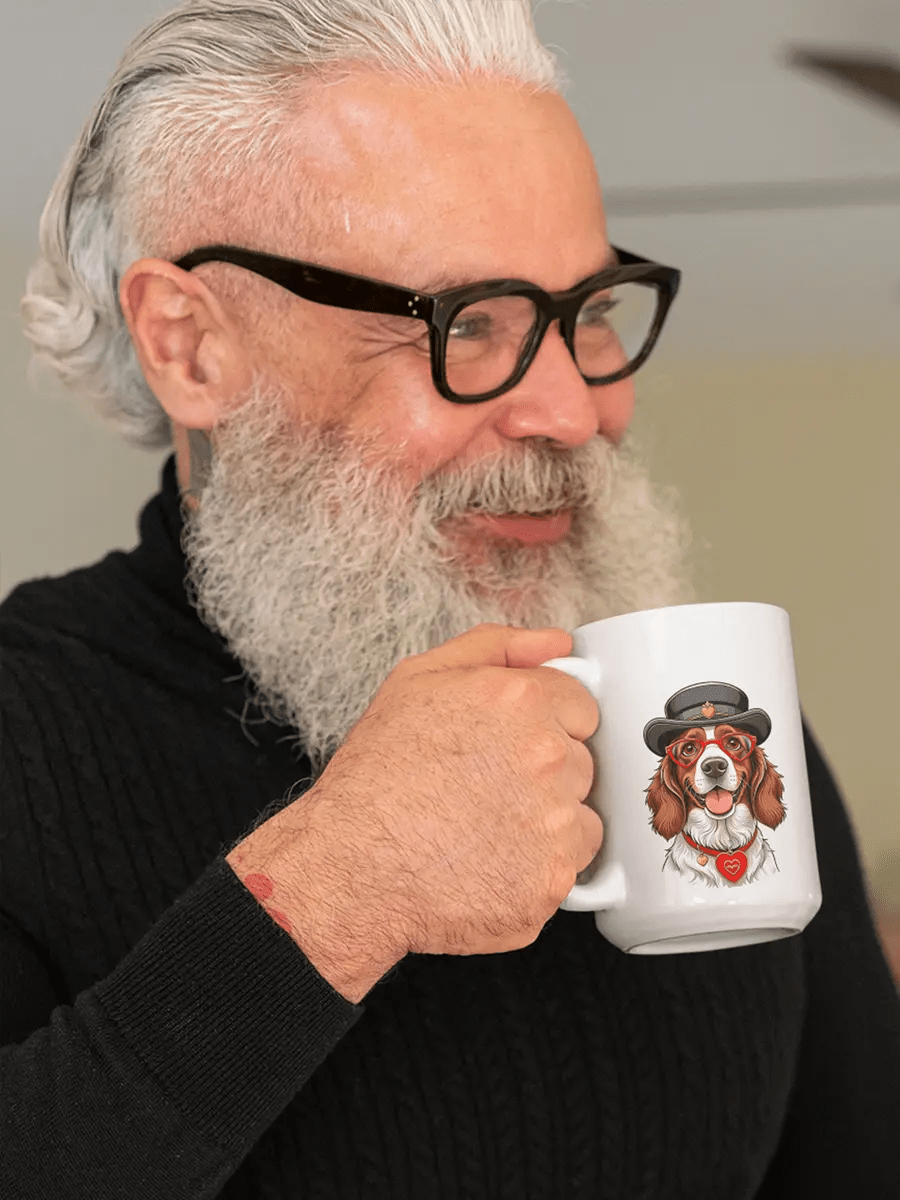 Spaniel Mug - Ceramic Coffee Cup Gift for Spaniel Lovers - PrintsDog