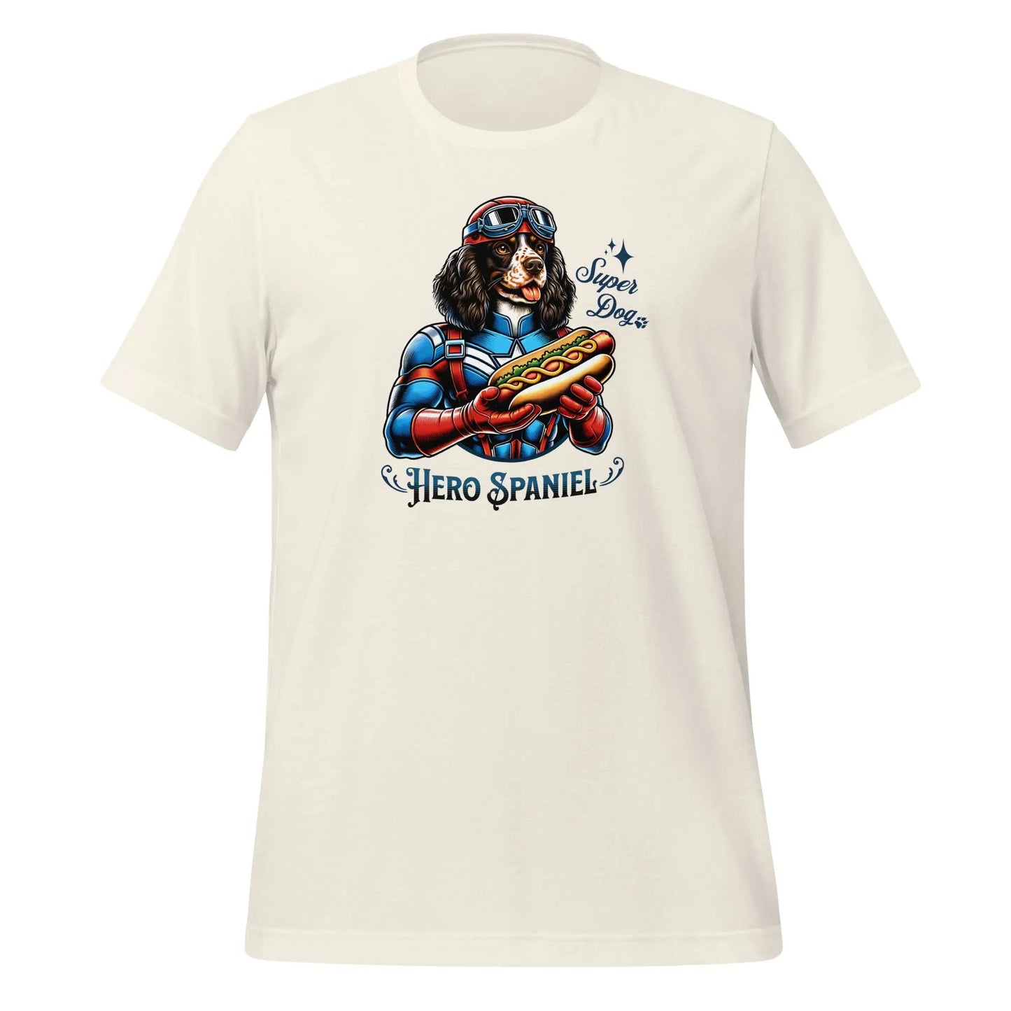 Spaniel T-Shirt - "Hero Spaniel" Superhero Dog Lover Tee. - PrintsDog