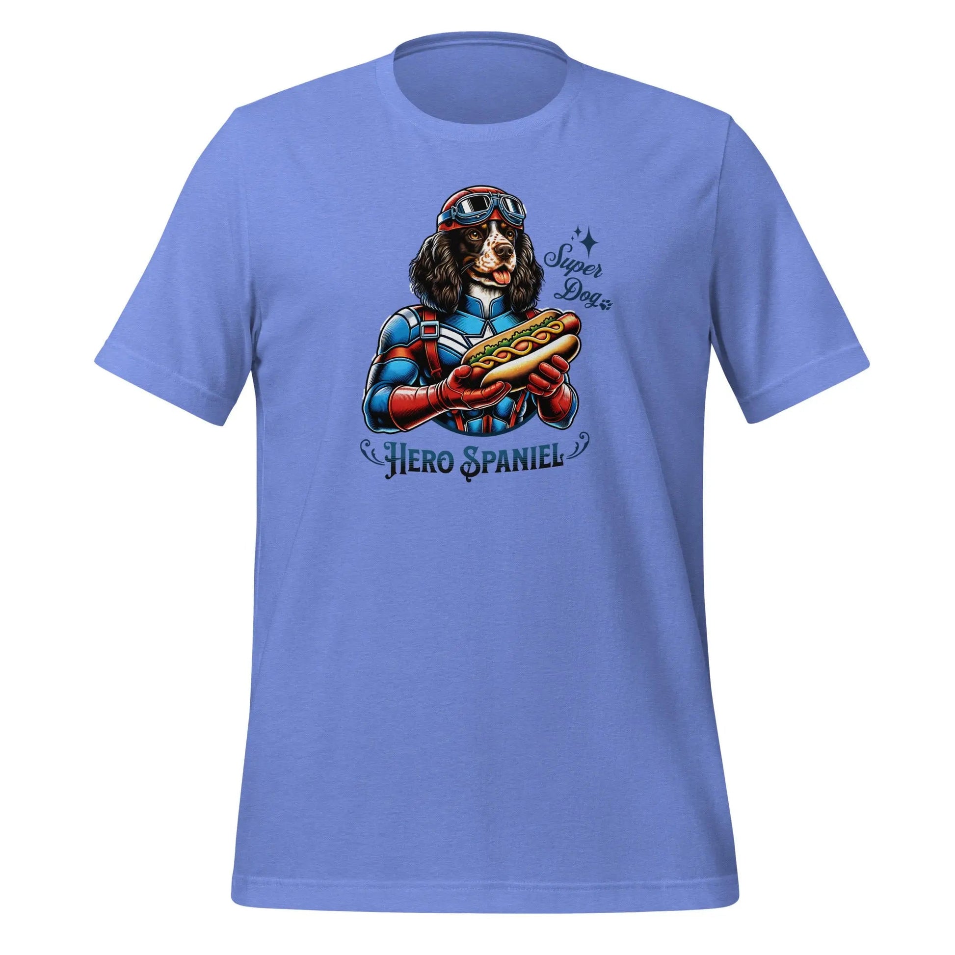 Spaniel T-Shirt - "Hero Spaniel" Superhero Dog Lover Tee. - PrintsDog