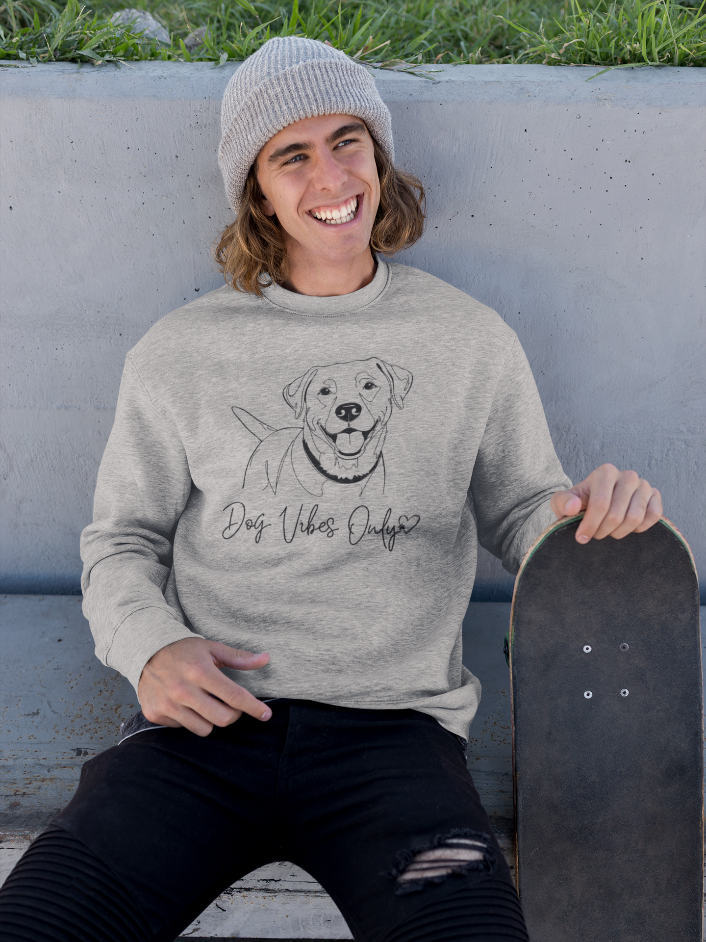Dog Vibes Only Sweatshirt.