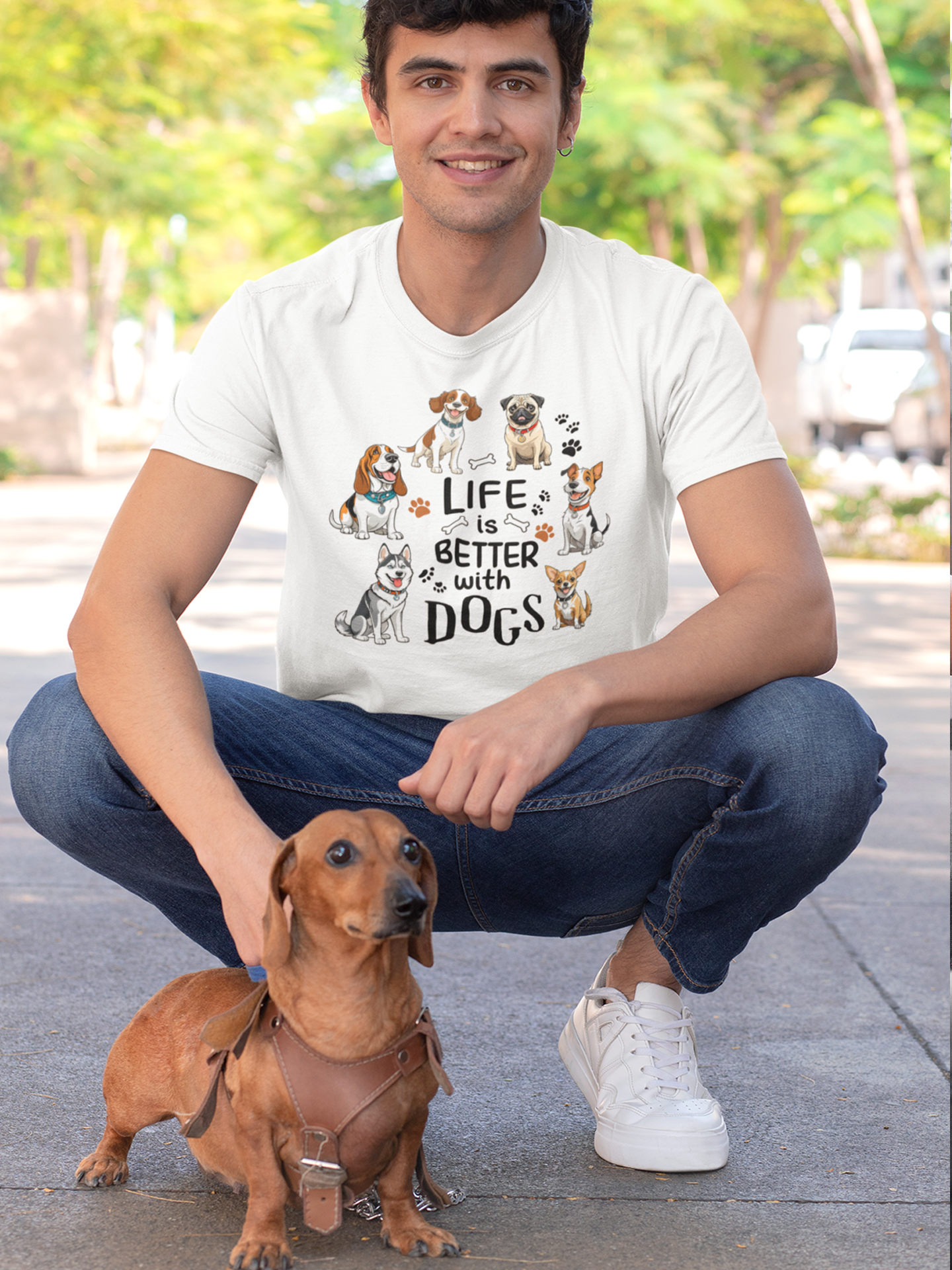 Life is Better with Dog T-Shirt.