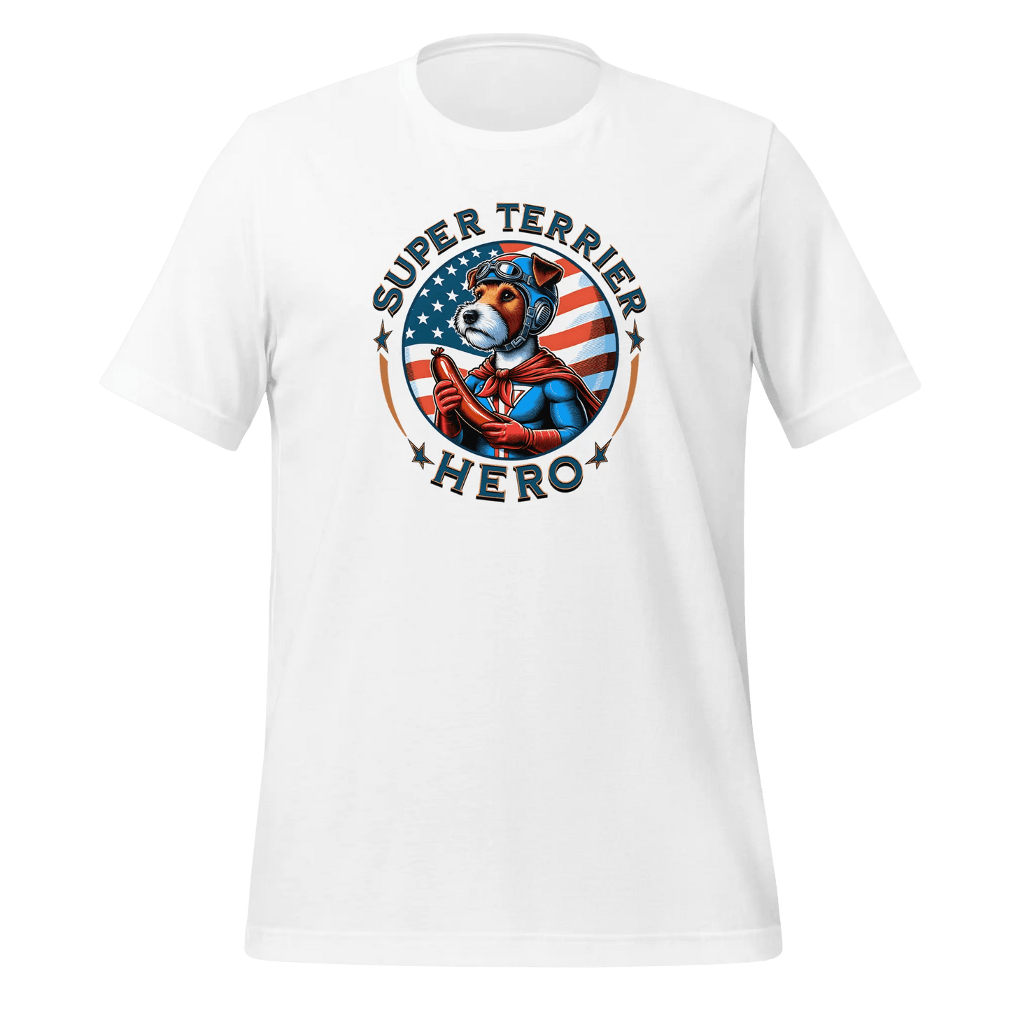 Terrier T-Shirt - "Super Terrier" Superhero Dog Lover Tee. - PrintsDog