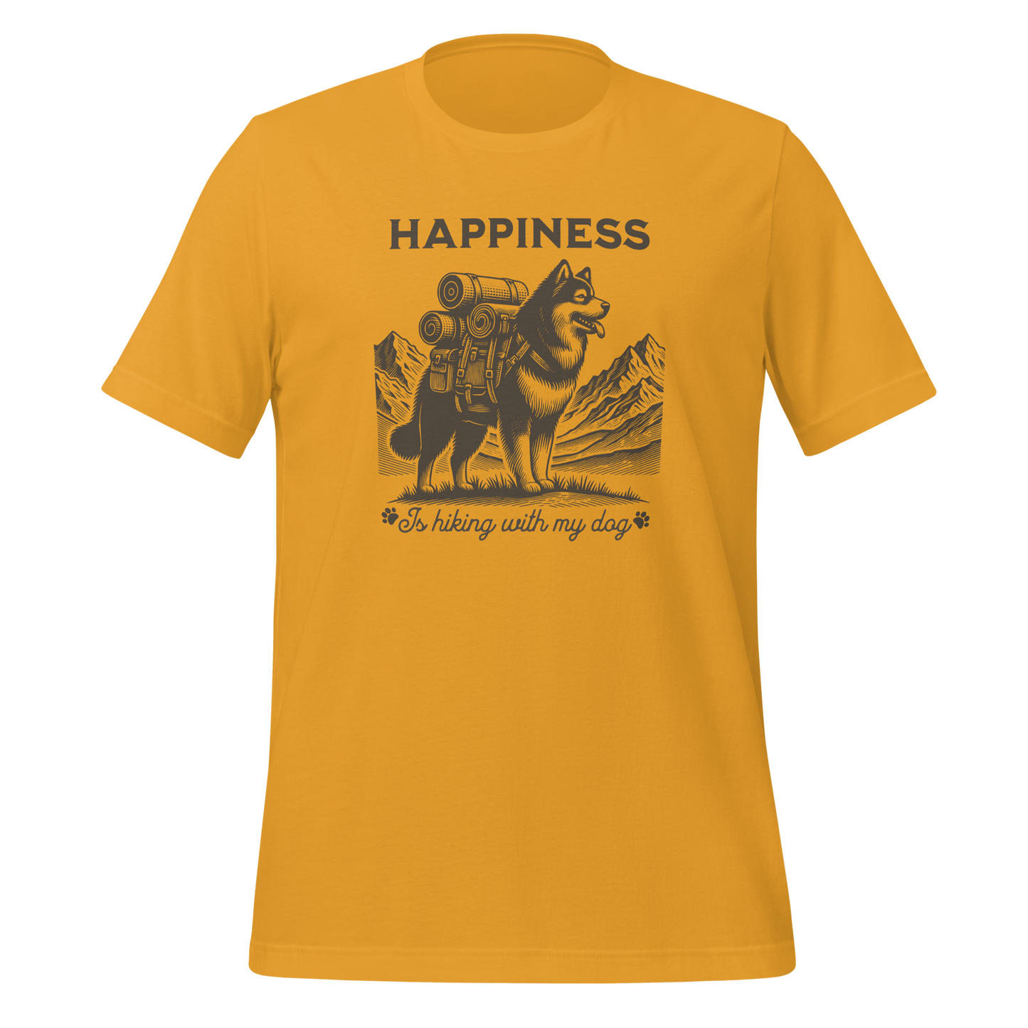 Happiness is hiking with my dog T-Shirt.