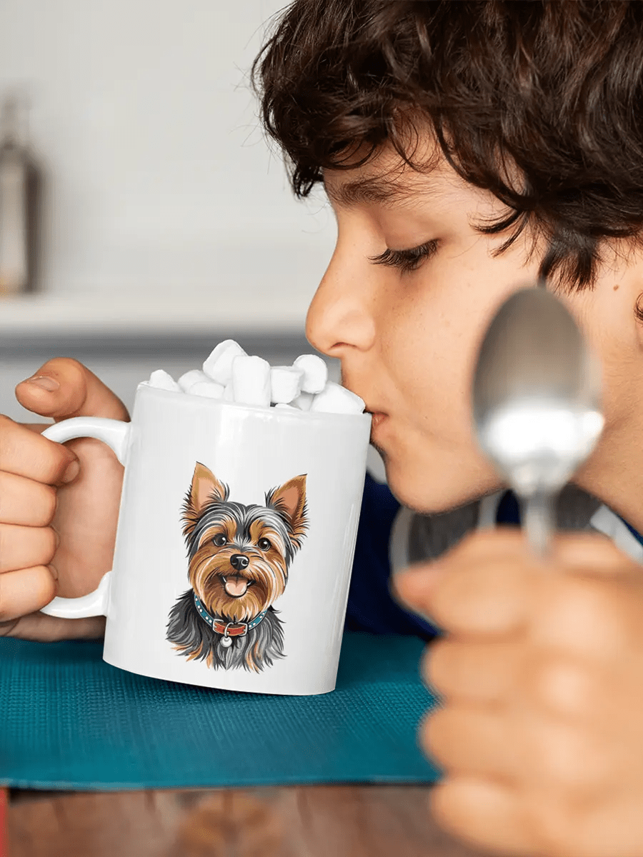Yorkshire Terrier Mug - Ceramic Coffee Cup Gift for Yorkie Lovers. - PrintsDog