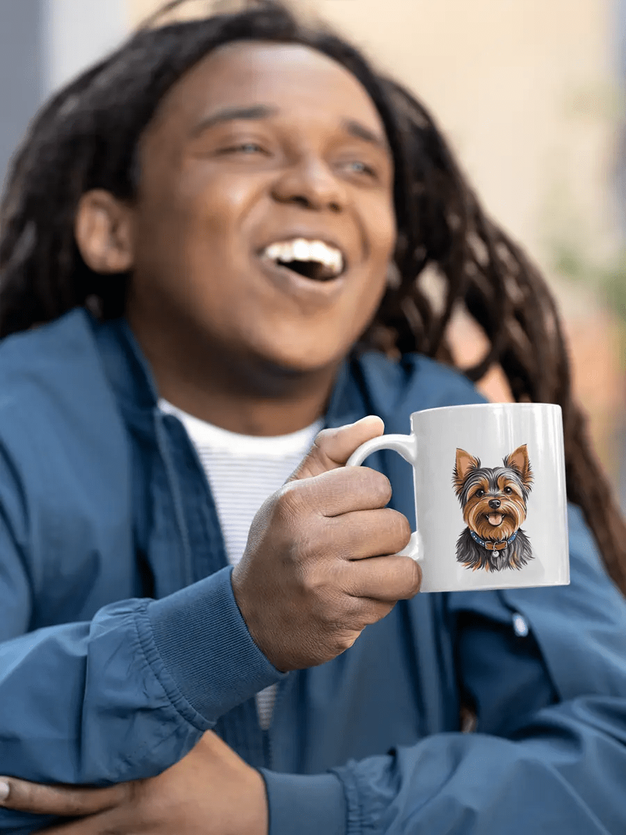 Yorkshire Terrier Mug - Ceramic Coffee Cup Gift for Yorkie Lovers. - PrintsDog